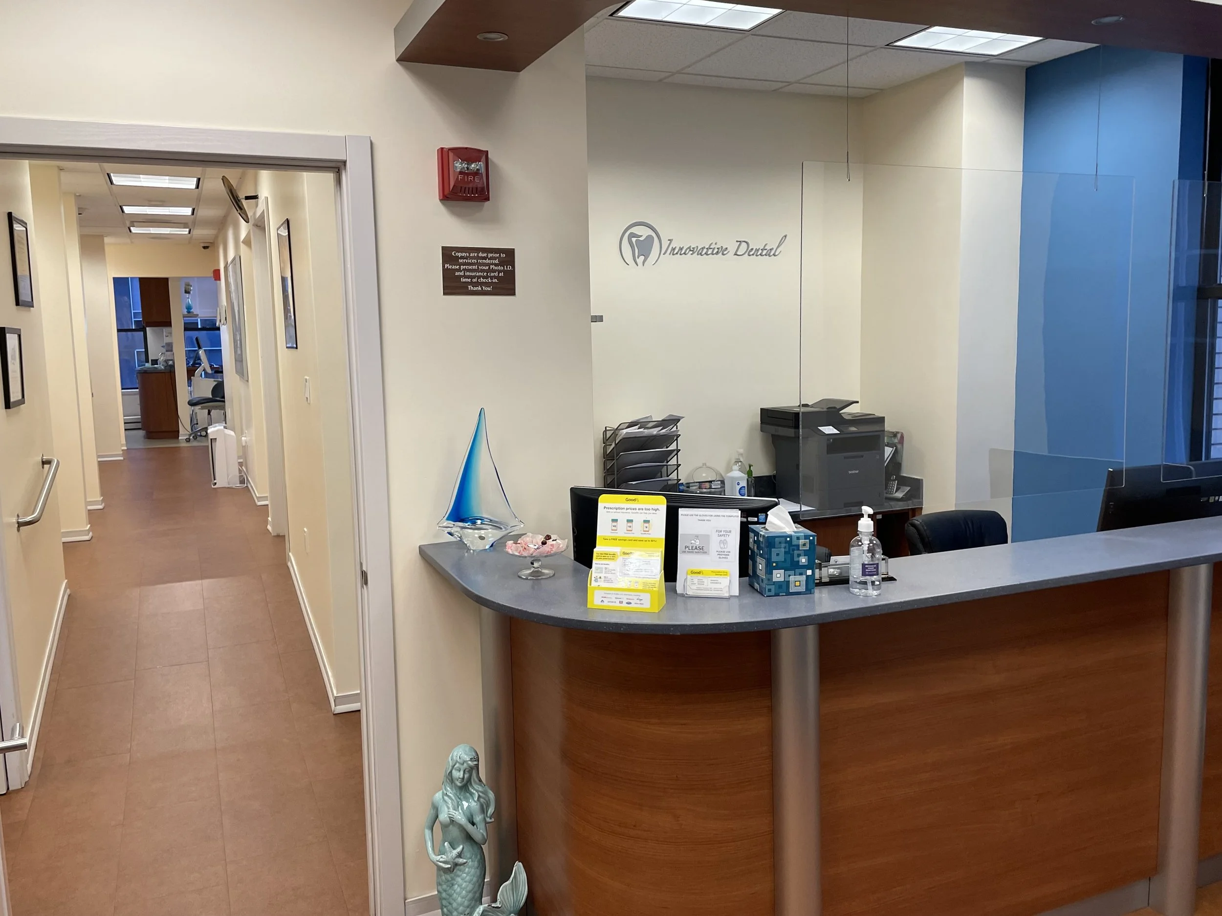 The reception area at Innovative Dental NYC